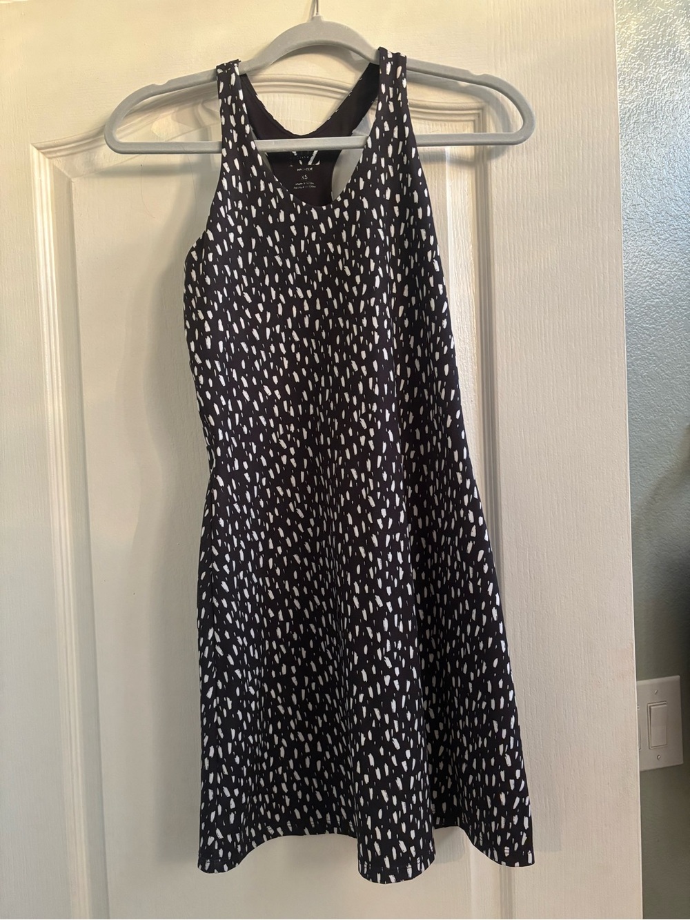 NZ Active Black and White Racerback Midi Dress